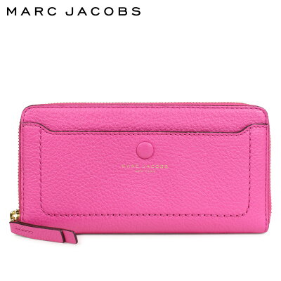 MARC JACOBS マークジェイコブス 財布 長財布 レディース ラウンドファスナー レザー LEATHER VERTICAL ZIP-AROUND WALLET ピンク M0013948