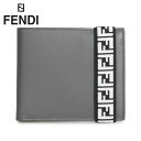 フェンディ 財布（メンズ） 【最大1000円OFFクーポン】 FENDI フェンディ 財布 二つ折り メンズ BI-FOLD WALLET グレー 7M0266 A8VC