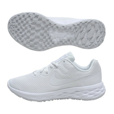 ナイキ(NIKE)(レディース)レボリューション 6 NN ホワイト 白 DC3729-102 ランニングシューズ 靴 スポーツ スニーカー ジョギング マラソン 部活