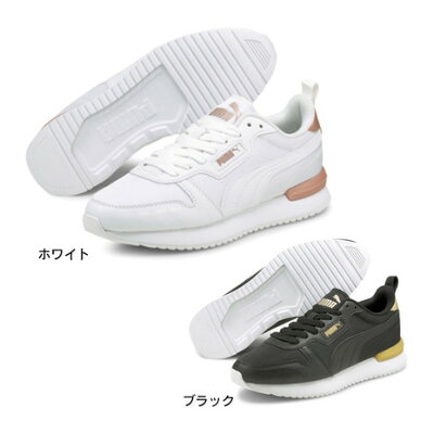 プーマ(PUMA)(レディース) R78womメタリックポップ ホワイト ブラック 38107003 38107001 レディース シューズ スニーカー