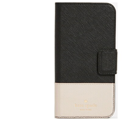 Kate Spade iPhoneケース New York Leather Wrap Folio iPhone X Case ケイトスペード レザー ラップ フォリオ iPhone X ケース BlackTusk