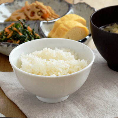 ご飯茶碗 ゆらぎ茶碗 EASTオリジナル ホワイト(STUDIO BASIC)和食器 茶碗 白い茶碗 シンプルなお茶碗 お茶碗 お洒落な茶碗 おちゃわん 飯碗 白いごはん茶碗 シンプル 日本製 磁器 おしゃれ