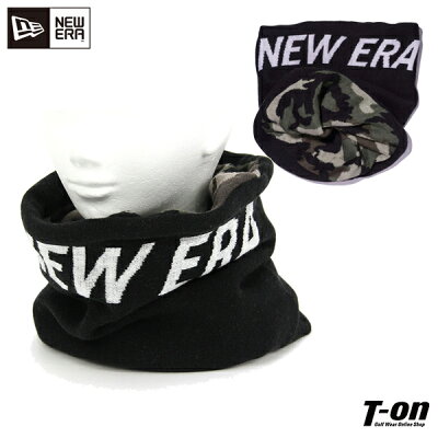ニューエラ New Era NEW ERA 日本正規品 メンズ レディース ネックウォーマー ツイストネックウォーマー ネックカバー ニット素材 裏カモフラ柄 ロゴジャガード ゴルフ