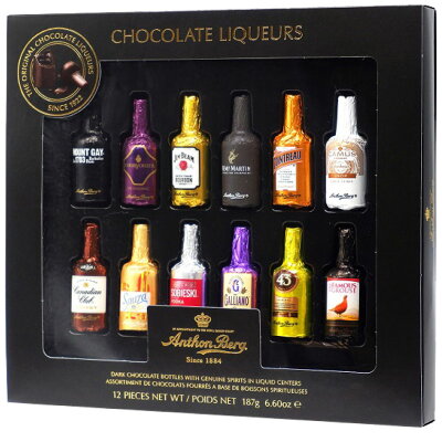 【12個入り】アンソンバーグ リカーアソート 12p 限定 成人用 高級 ご褒美 ウイスキーボンボン チョコレート 12個 バレンタイン 会社 職場 ギフト プレゼント バレンタインデー チョコ賞味期限:2023年9月 ◎