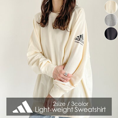 【送料無料】adidas COMBAT SPORTS Sweatshirt アディダス コンバットスポーツ スウェット Tシャツ 長袖 トップス メンズ レディース トレーナー プルオーバー ブラック グレー アイボリー 黒 白 M L サイズ 正規品 新品 adiCSTL05W
