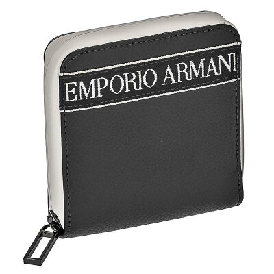 エンポリオアルマーニ EMPORIO ARMANI / ZIP AROUND WALLET 二つ折財布小銭入付 #Y4R305 YTX0J 81072 BLACK