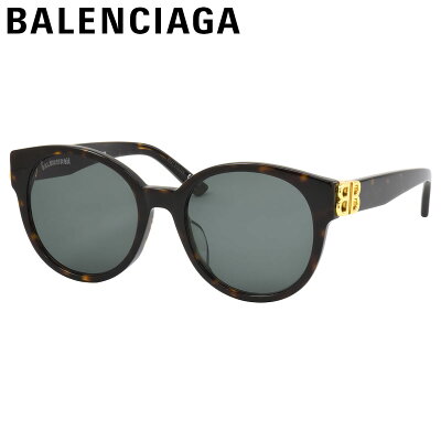 【バレンシアガ 正規販売認定店】 サングラス BB0134SA 002 55 BALENCIAGA BB べっ甲 デミ 大ぶり イタリア製 made in Italy レディース