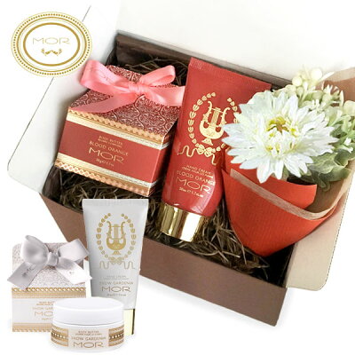 【送料無料】MOR (モア) ギフトセット 『ハンドクリーム & ボディーバター』 LITTLE LUXURIES コフレセット フラワーブーケ & GIFT BOX &カード付き【誕生日】【プレゼント】【女性】【ギフト】【ランキング受賞】【あす楽対応】
