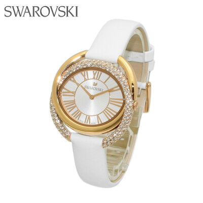スワロフスキー 腕時計 レディース 5484385 DUO デュオ ピンクゴールド/ホワイト レザー SWAROVSKI 正規品 【送料無料(※北海道・沖縄は配送不可)】