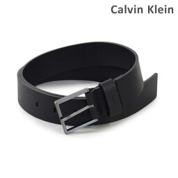 カルバンクライン ベルト（メンズ） カルバンクライン ベルト Calvin Klein K50K503421 001 メンズ レザー ガンメタル/ブラック 海外正規品 【送料無料（※北海道・沖縄は配送不可）】