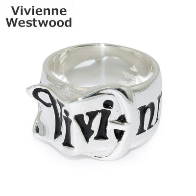 Vivienne Westwood (ヴィヴィアンウエストウッド) 指輪 ベルトリング シルバー/ブラック 64040018-Q101 XS S M アクセサリー メンズ レディース 【送料無料(※北海道・沖縄は配送不可)】