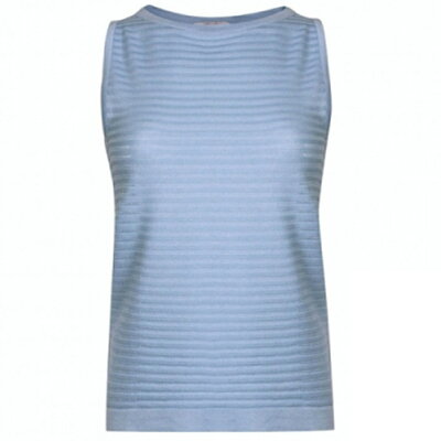 ジョンスメドレー johnsmedley REYNER レイナー セーター ノースリーブ ボートネック シーアイランドコットン Hayward Blue ヘイワードブルー 青