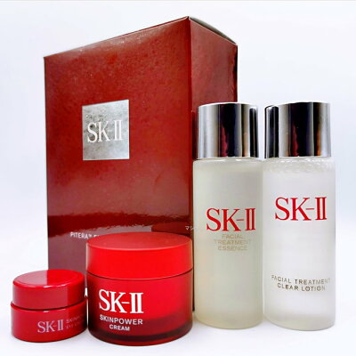 sk-ii エスケーツー sk2 ピテラ TM エクスペリエンス キット 2 sk-2 (エスケーツー) フェイシャル トリートメント エッセンス スキンパワー アイクリーム クリーム クリア ローション ふきとり化粧水 拭き取り化粧水 目元クリーム スキンケアセット 化粧品 ギフト プレゼント