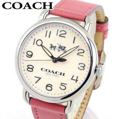 【送料無料】COACH コーチ DELANCEY デランシー 14502717 レディース 腕時計 革ベルト レザー シルバー ピンク 誕生日プレゼント 女性 誕生日プレゼント 女性 ギフト 海外モデル ブランド