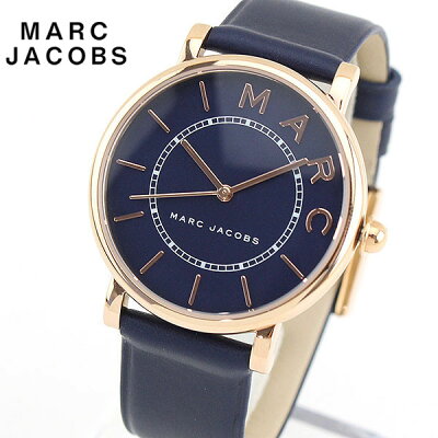 MARC JACOBS マーク ジェイコブス ROXY ロキシー MJ1534 海外モデル レディース 腕時計 革ベルト レザー ネイビー ピンクゴールド 誕生日 女性 母の日 ギフト プレゼント ブランド