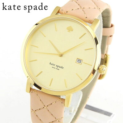 【送料無料】KateSpade ケイトスペード ケートスペード 1YRU0844 海外モデル レディース 腕時計 ウォッチ 革ベルト レザー クオーツ アナログ ベージュ 金 ゴールド 誕生日プレゼント 女性 母の日 ギフト