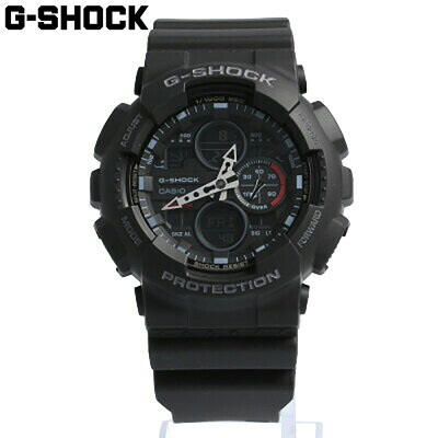 CASIO カシオ G-SHOCK ジーショック Gショック 腕時計 時計 メンズ アナログ デジタル アナデジ ビッグフェイス 防水 カジュアル アウトドア スポーツ ブラック 黒 オールブラック GA-140-1A1プレゼント ギフト 1年保証 送料無料