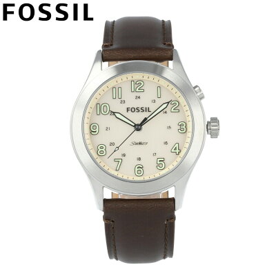 FOSSIL フォッシル 腕時計 時計 メンズ 男性 アナログ クオーツ 電池 3針 STARMASTER 復刻 限定 ARCHIVAL アーカイブ カジュアル ビジネス 仕事 防水 レザー 革 ブラウン 茶 シルバー 銀 アイボリー LE1059プレゼント ギフト 1年保証 送料無料