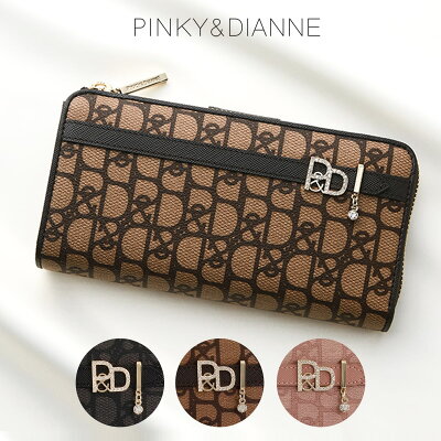 ピンキーアンドダイアン 二つ折り財布 パドロック 本革 レザー レディース PDLWBET6 PINKY&DIANNE │ カード収納 ミニ財布 ミドルウォレット 牛革