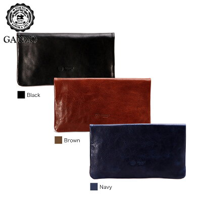 ノベルティ付&ラッピング無料 ガンゾ クラッチバッグ 本革 サケット SACCHETTO II Clutch S GANZO メンズ レディース 日本製 ブランド 57376【正規販売店】