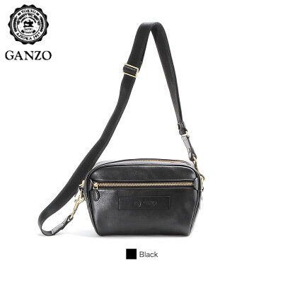 ノベルティ付&ラッピング無料 ガンゾ ミニ ショルダーバッグ 飛騨牛 本革 7QS-H GANZO メンズ レディース 斜めがけ 小さめ 日本製 57553【正規販売店】