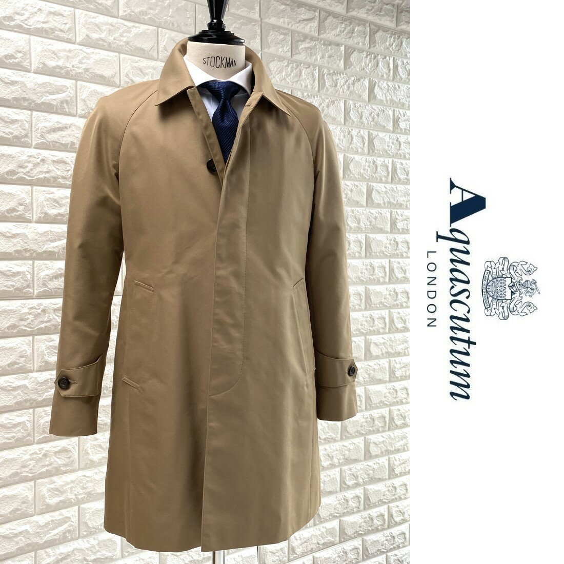 アクアスキュータム モッズコート 38/Aquascutum 高機能 ウール 総合