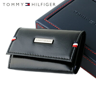 トミーヒルフィガー TOMMY HILFIGER キーケース 31TL17X011-001 (0094-5168/01) ブラック (6キーホック) レザー(革) メンズ 男性 トミー シンプル