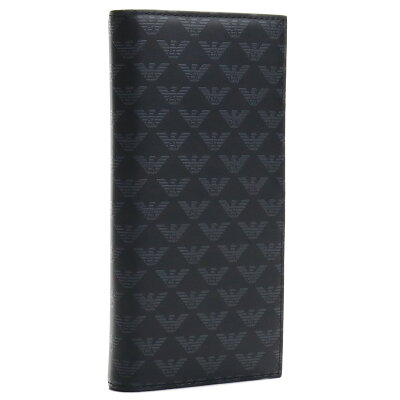 エンポリオ アルマーニ EMPORIO ARMANI 財布 2つ折り長財布 YEM474 YTO2J 84284 BLACK ブラック 黒 サイフ ウォレット メンズ gsm-2 ブランド財布