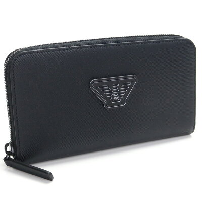 エンポリオアルマーニ EMPORIO ARMANI ラウンドファスナー 長財布 YEME49 Y019V 81072 BLACK ブラック メンズ ブランド財布