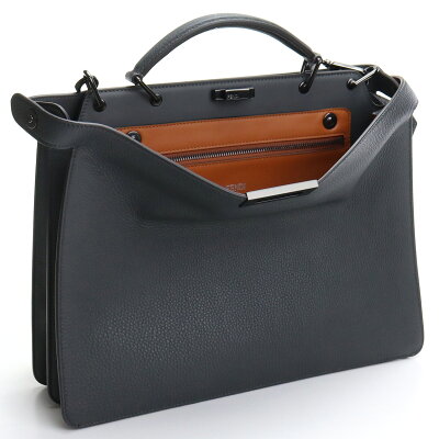 フェンディ FENDI ハンドバッグ メンズピーカブー ピーカブー ブランドバッグ メンズバッグ 7VA529 AFC3 F1E2K peekaboo グレー系 bos-15 bag-01