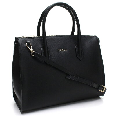 フルラ FURLA PIN ピン M サッチェルバッグ 2way ハンドバッグ BMJ9 978807 B30 O60 ONYX ブラック レディース