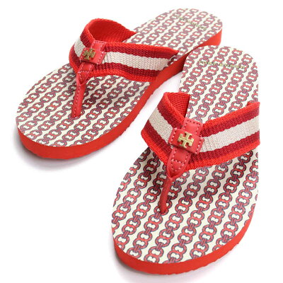 トリーバーチ TORY BURCH ジェミニリンク ビーチサンダル FLIP FLOP 61715 622 LIB RED/LIB RED GEMI レッド系 メンズ レディース OLS-7