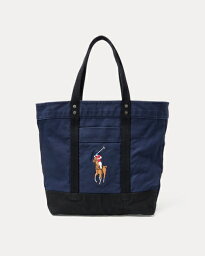 ラルフローレン ポロ ラルフローレン メンズ Polo Ralph Lauren Canvas Big Pony Tote Bag トートバッグ NAVY/BLACK
