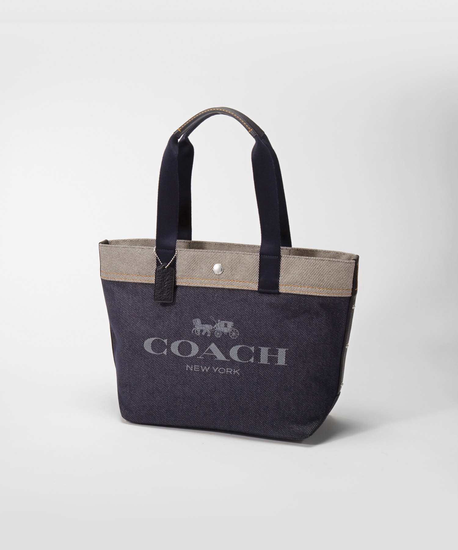 COACH はコーチ　ジップトップ　トート　バッグ　クロスグレーンレザー　黒 トートバッグ 店舗受取り