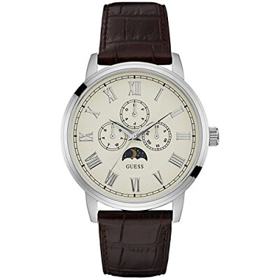 【クーポン利用で1000円OFF】W0870G1 GUESS ゲス DELANCY デランシー Mens Dress アナログ ムーンフェイズ 曜日付 ローマ数字 メンズ 腕時計 国内正規品 送料無料 プレゼント ブランド