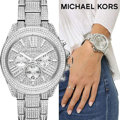 マイケルコース 時計 MIchael kors watch MIchael kors 時計 マイケルコース 腕時計 レディース MK6317 インポート 誕生日 ギフト プレゼント 彼女 シルバー クリスタル 海外取寄せ 送料無料