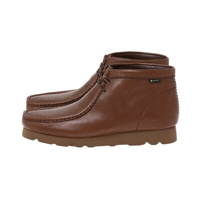 Clarks WallabeeBT GTX Dark Tan Leather(26162518)【クラークス ワラビー ゴアテックス ダークタンレザー】国内正規品 メンズ レザーシューズ モカシン ブーツ 靴 ストリート カジュアル シンプル ナチュラル 全天候 ローカット 25~27cm ギフト対応可