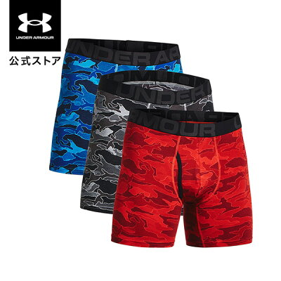 公式 アンダーアーマー UNDER ARMOUR UA メンズ ライフスタイル チャージドコットン 6インチ ノベルティ アンダーウェア 3枚セット 1363615 ボクサージョック ボクサーパンツ 下着 インナー アンダーウェア