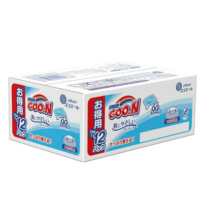 【ポイント5倍】グーン 肌にやさしい おしりふき つめかえ用 70枚×12P ベビー用品 おむつ オムツ 赤ちゃん 肌にやさしい elleair エリエール GOO.N グ〜ン 大王製紙 【D】