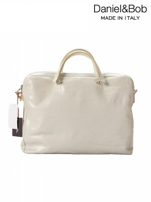 【20%OFFセール】【国内正規品】 Daniel & Bob BIALBERO ビアルベロ 2WAY レザー ブリーフケース ホワイト UO44 RODI ローディー ダニエル&ボブ