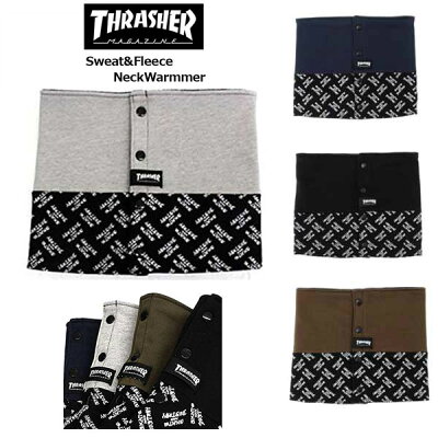【THRASHER】スラッシャー ネックウォーマー リバーシブル 16TH-K51 メンズ/レディス スエット/フリース マフラー 防寒/スケート サーフ/NECKWARMER スケボー スケートボード