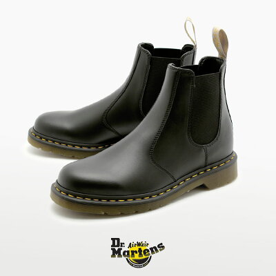 ドクターマーチン チェルシーブーツ メンズ レディース サイドゴア 2976 DR.MARTENS ブーツ 21456001 FELIX RUB OFF VEGAN CHELSEA BOOT BLACK ビーガンレザー 黒 ブラック