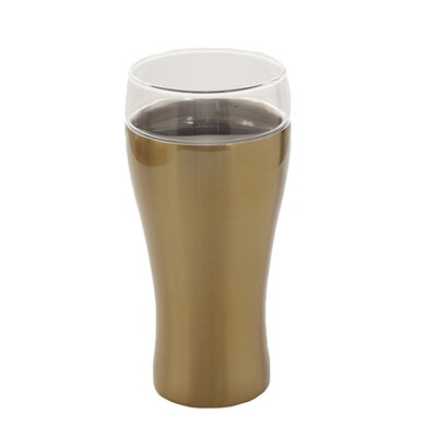 【8/10 0:00-23:59 0のつく日エントリーで5倍〜】ドウシシャ ON℃ZONE 飲みごこちビールタンブラー 420ml 759085 OZNB-420GD (Men's、Lady's)