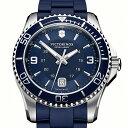 ビクトリノックス 腕時計（メンズ） 【公式】ビクトリノックス VICTORINOX MAVERICK マーベリック 【日本正規品 保証書付】241603 天然ラバーストラップ ブルー 時計 腕時計 メンズ 防水 ウォッチ