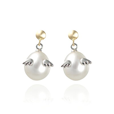 【SALE★10%OFF】Tenshi no Tamago 天使の卵 天然パールピアス レディース シルバー ロジウム加工 18金 イエローゴールド 本真珠 天使871PLRM シンプル 人気 ギフト 誕生日 女性 彼女 プレゼント 誕生日プレゼント