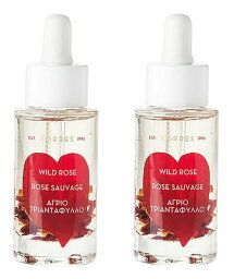 コレス コレス ワイルドローズ・フェイスオイル30ml ×2本 (Korres)Wild Rose Vitamin C Brightening Face Oil