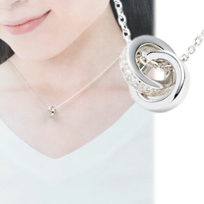 ヨンドシー ネックレス ペンダント レディース エターナルシルバー ネックレス 111424121818 正規品 セール シンプル ブランド 新品 新作 2019年 ギフト