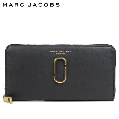 MARC JACOBS SNAPSHOT ZIP AROUND WALLET マークジェイコブス 財布 長財布 レディース ラウンドファスナー レザー ブラック 黒 M0008201