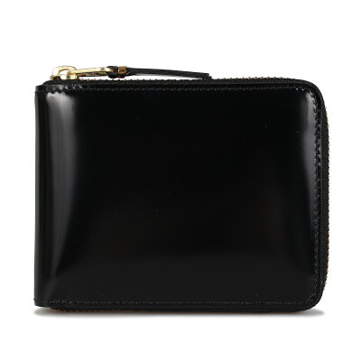 COMME des GARCONS MIRROR INSIDE WALLET コムデギャルソン 財布 二つ折り メンズ レディース ラウンドファスナー ブラック 黒 SA7100MI