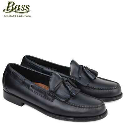 G.H. BASS LAWRENCE KILTIE WEEJUNS 70-80914 ジーエイチバス ローファー メンズ ペニー タッセル 靴 ブラック